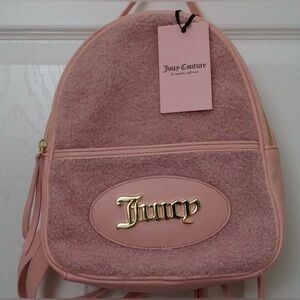 Juicy Couture Pink Sherpa Backpack